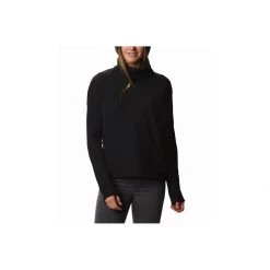 Women's Columbia Chillin Fleece Top Black Thermal