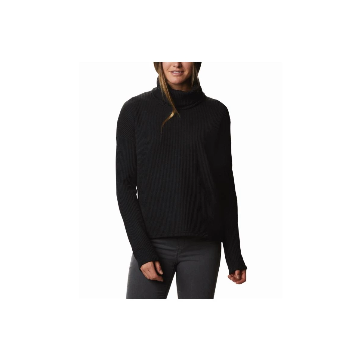 Women's Columbia Chillin Fleece Top Black Thermal 1 Women's Columbia Chillin Fleece Top Black Thermal