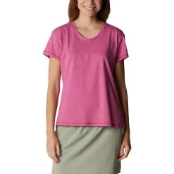 Women's Columbia Sun Trek T-Shirt Fuschia Heather -Columbia popular shop unnamed file 1031