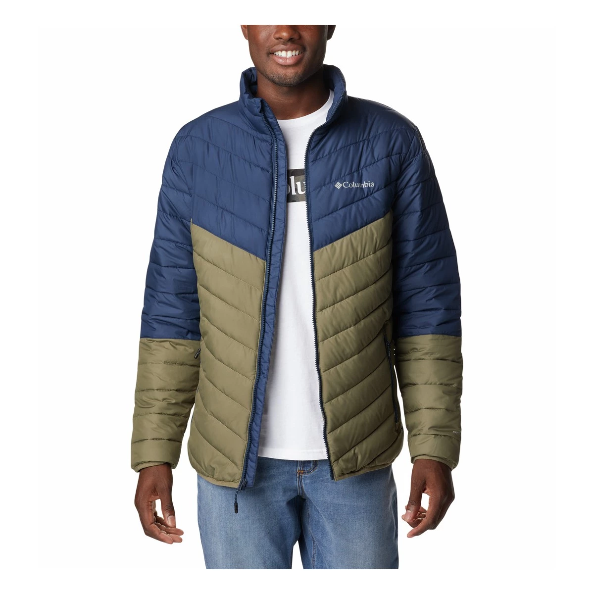 Men's Columbia Eddie Gorge Jacket Stone Green, Collegiate Na 4 Men's Columbia Eddie Gorge Jacket Stone Green, Collegiate Na - Image 4