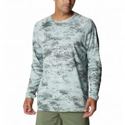 Men's Columbia PFG Terminal Tackle Long Sleeve Shirt Americana Digi Camo Fade