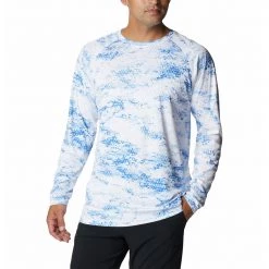 Men's Columbia PFG Terminal Tackle Long Sleeve Shirt Americana Digi Camo Fade -Columbia popular shop unnamed file 1059
