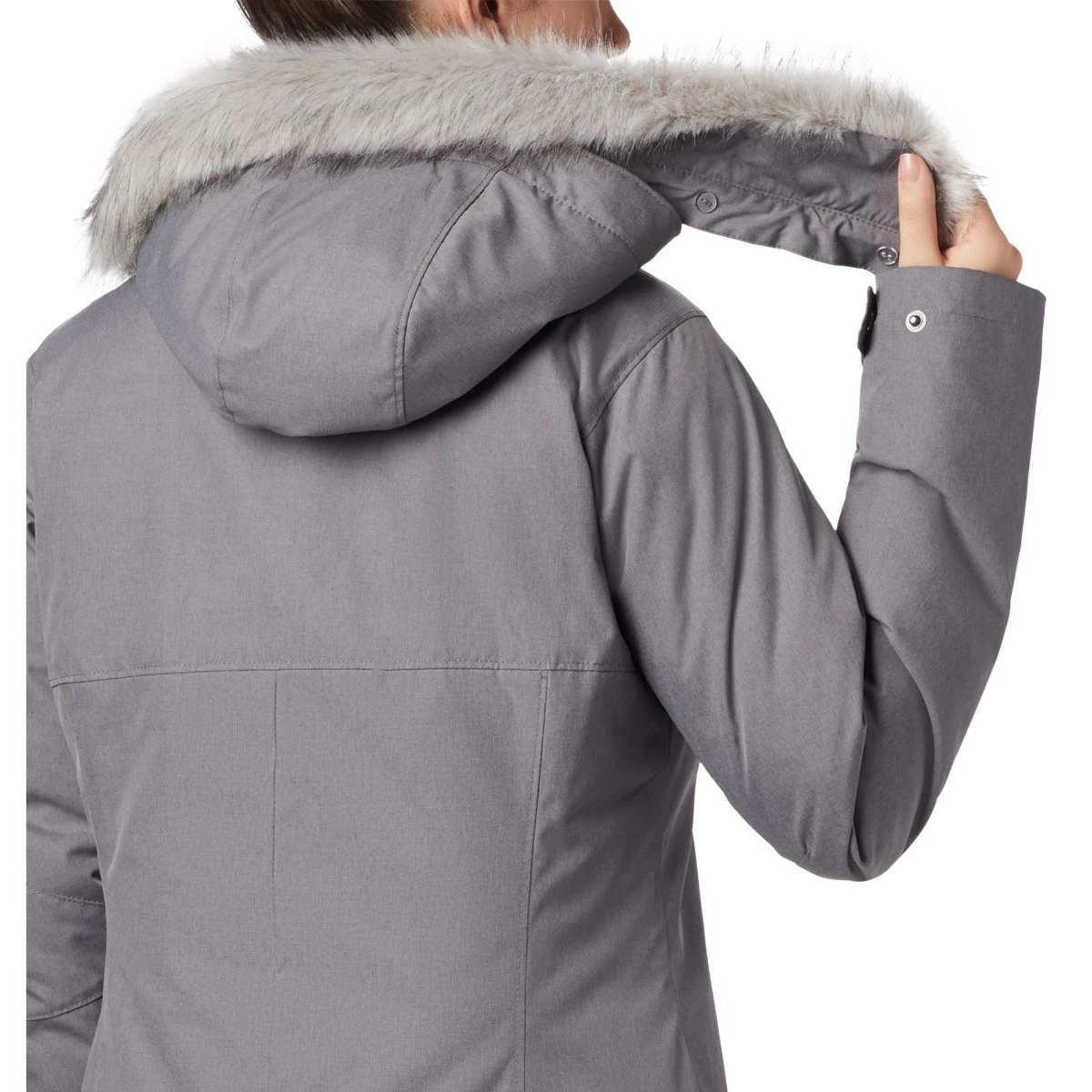 Women's Columbia Suttle Mountain Long Insulated Jacket City Grey 8 Women's Columbia Suttle Mountain Long Insulated Jacket City Grey - Image 8