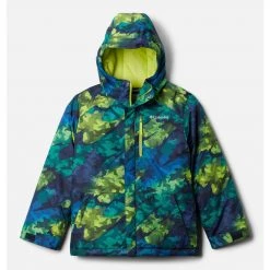 Toddler Boys' Columbia Lightning Jacket Bright Chartreuse Brushed