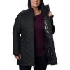 Women's Columbia Plus Heavenly Long Hooded Jacket Black