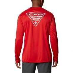 Men's Columbia Terminal Tackle PFG Destination Long Sleeve T-Shirt Vivid Blue/texas Flag -Columbia popular shop unnamed file 1128