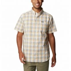 Men's Columbia Brentyn Trail II Short Sleeve Shirt Mango Ombre