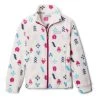Columbia Toddler Girls' Benton Springs II Printed Fleece Jacket Chalk