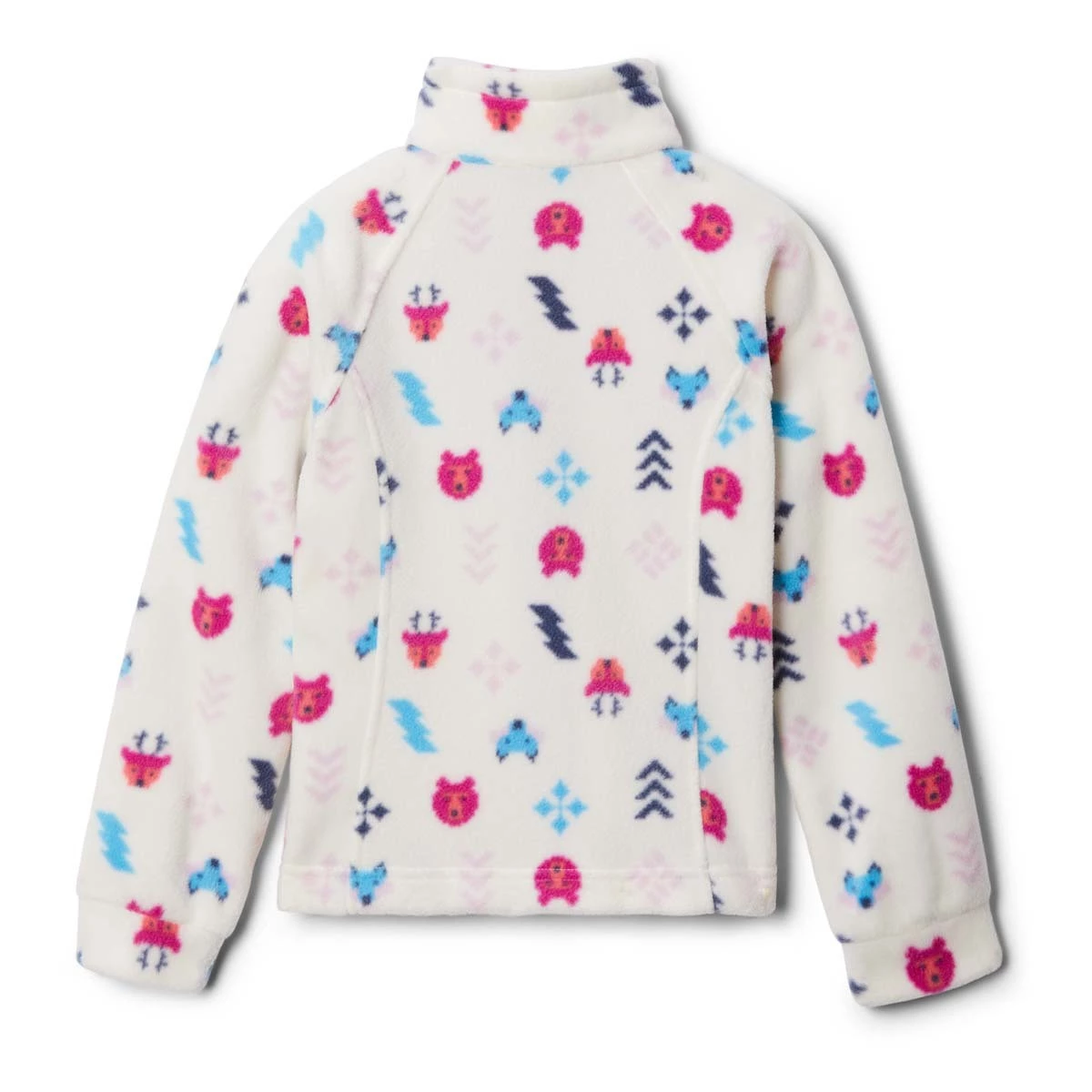Columbia Toddler Girls' Benton Springs II Printed Fleece Jacket Chalk 2 Columbia Toddler Girls' Benton Springs II Printed Fleece Jacket Chalk - Image 2