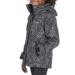 Girls' Columbia Bugaboo II Fleece Interchange Printed Jacket Black Chevron Print -Columbia popular shop unnamed file 1236