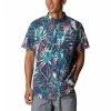 Men's Columbia Rapid Rivers Printed Short Sleeve Shirt Dark Mountain