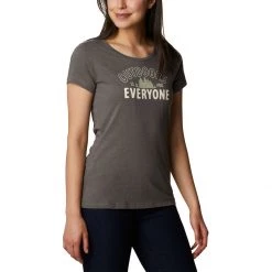 Women's Columbia Plus Daisy Days Graphic Tee Charcoal Heather