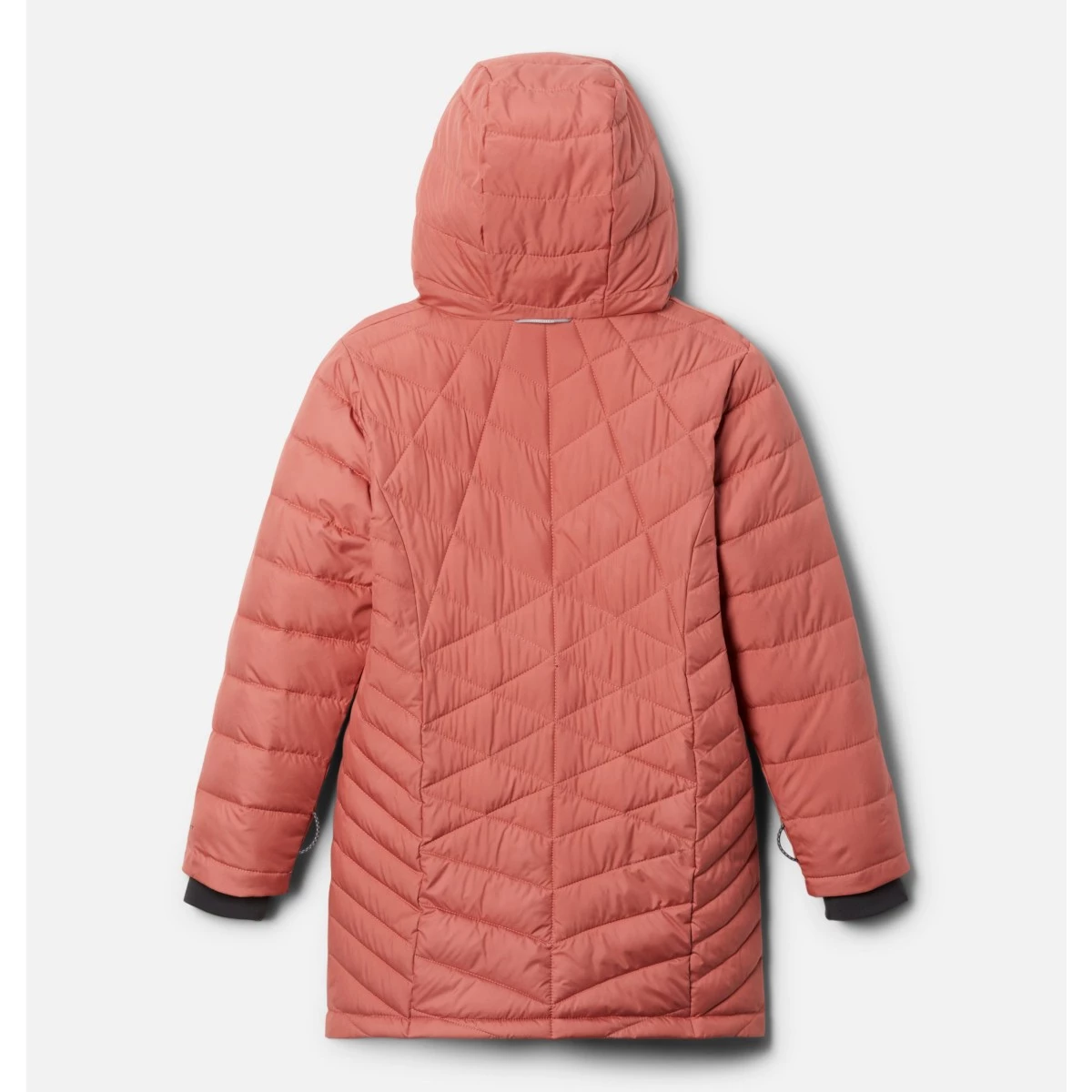 Girls' Columbia Heavenly Long Jacket Dark Coral 3 Girls' Columbia Heavenly Long Jacket Dark Coral - Image 3