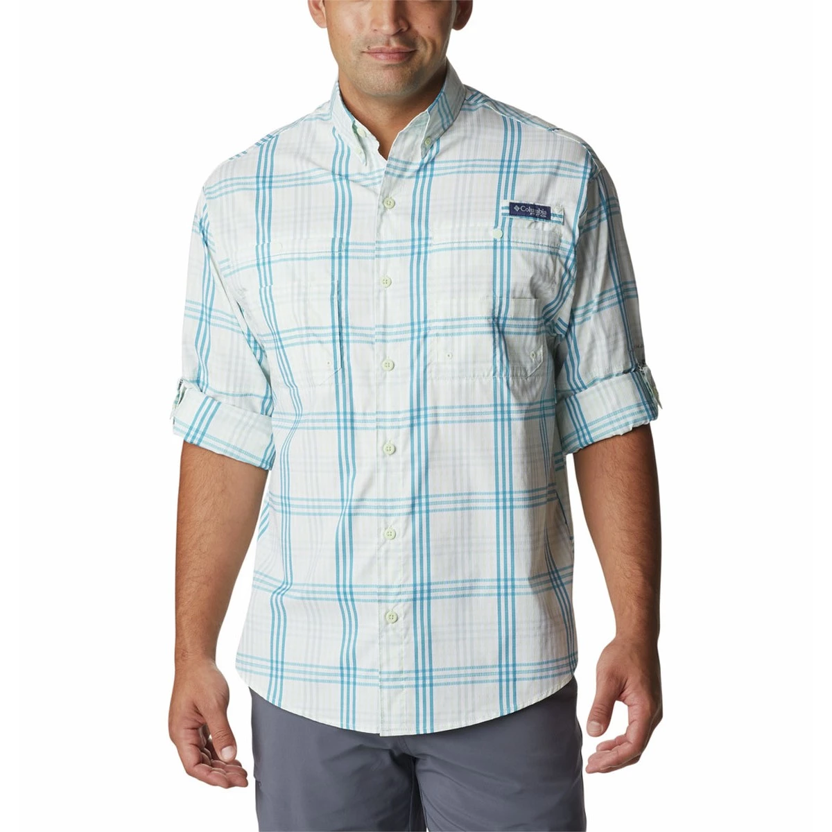 Men's Columbia PFG Super Tamiami Long Sleeve Shirt Light Lime Blanket 3 Men's Columbia PFG Super Tamiami Long Sleeve Shirt Light Lime Blanket - Image 3