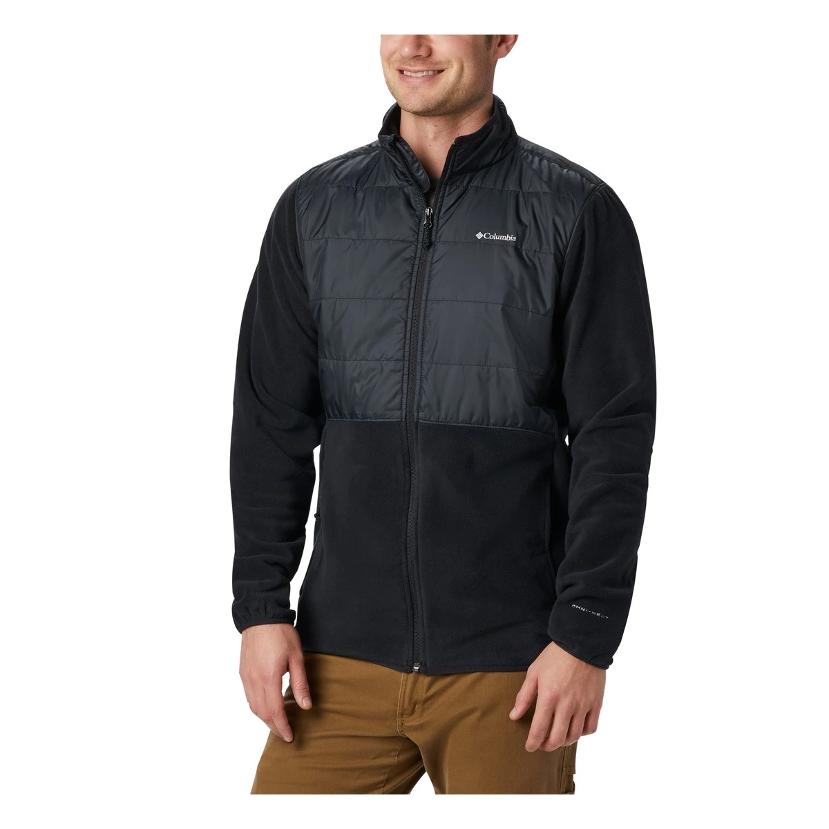 Men's Columbia Basin Butte Fleece Full Zip Jacket Black 1 Men's Columbia Basin Butte Fleece Full Zip Jacket Black