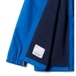 Boys' Columbia Rainy Trails Fleece Lined Rain Jacket Indigo Navy -Columbia popular shop unnamed file 1329