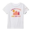 Toddler Girls' Columbia Mirror Creek Short Sleeve Graphic T-Shirt White Wildflower Power