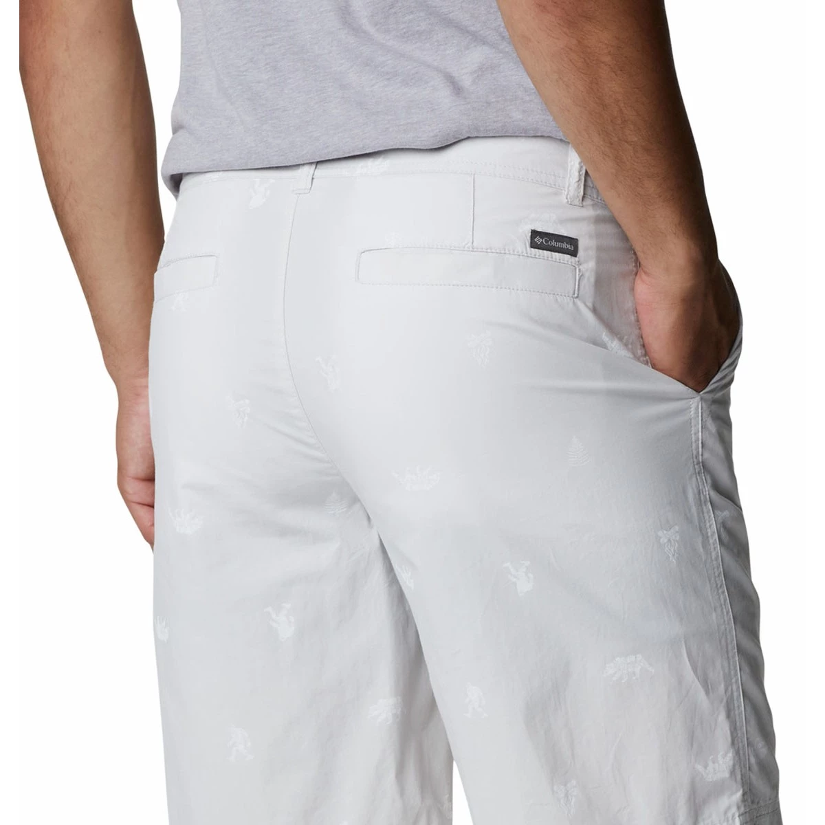 Men's Columbia Washed Out Printed Chino Shorts Grey 2 Men's Columbia Washed Out Printed Chino Shorts Grey - Image 2