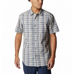 Men's Columbia Leadville Ridge Plaid Short Sleeve Shirt II Dark Mountain Mad Ombre -Columbia popular shop unnamed file 1408