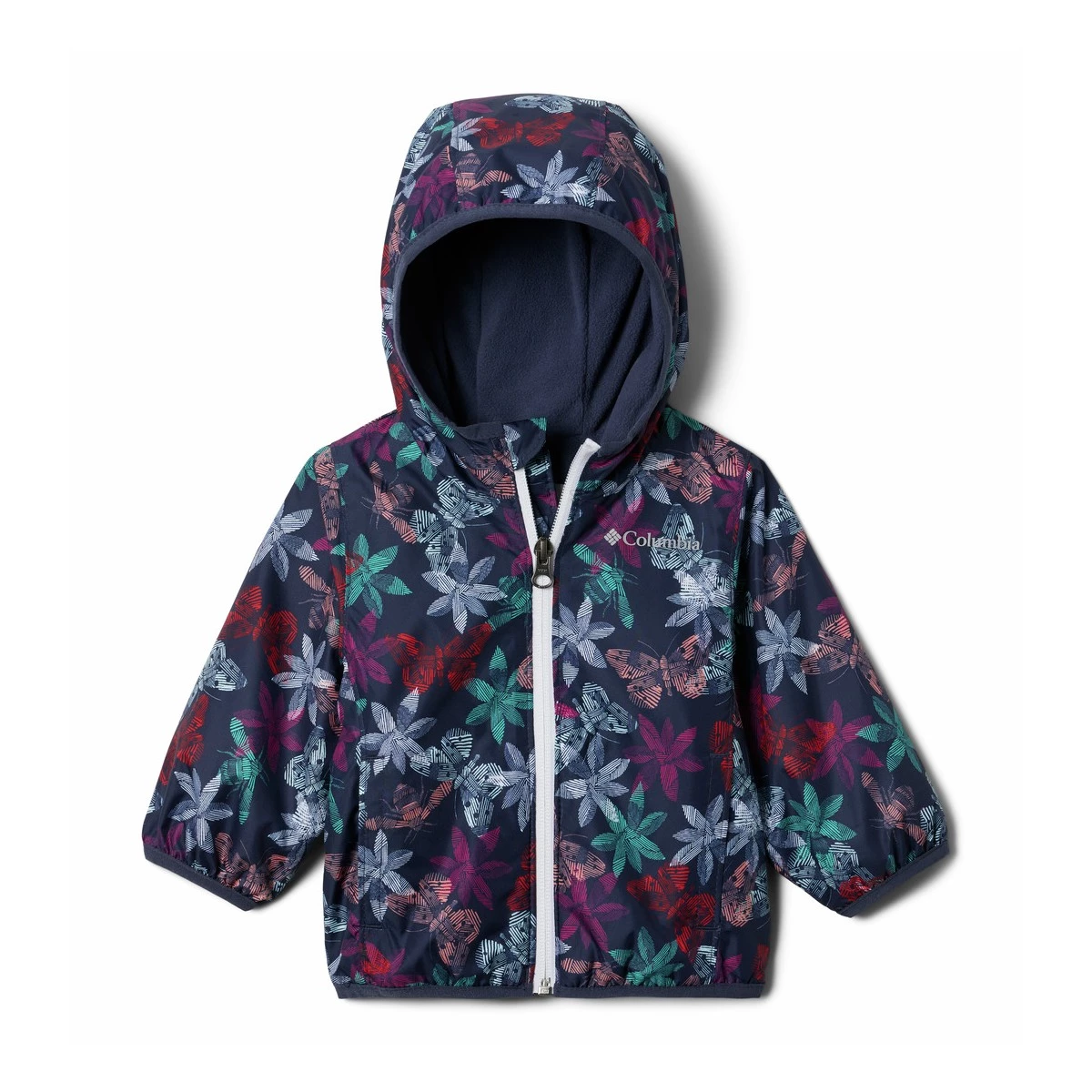 Columbia Baby Girls' Mini Pixel Grabber II Wind Jacket Fuchsia 4 Columbia Baby Girls' Mini Pixel Grabber II Wind Jacket Fuchsia - Image 4