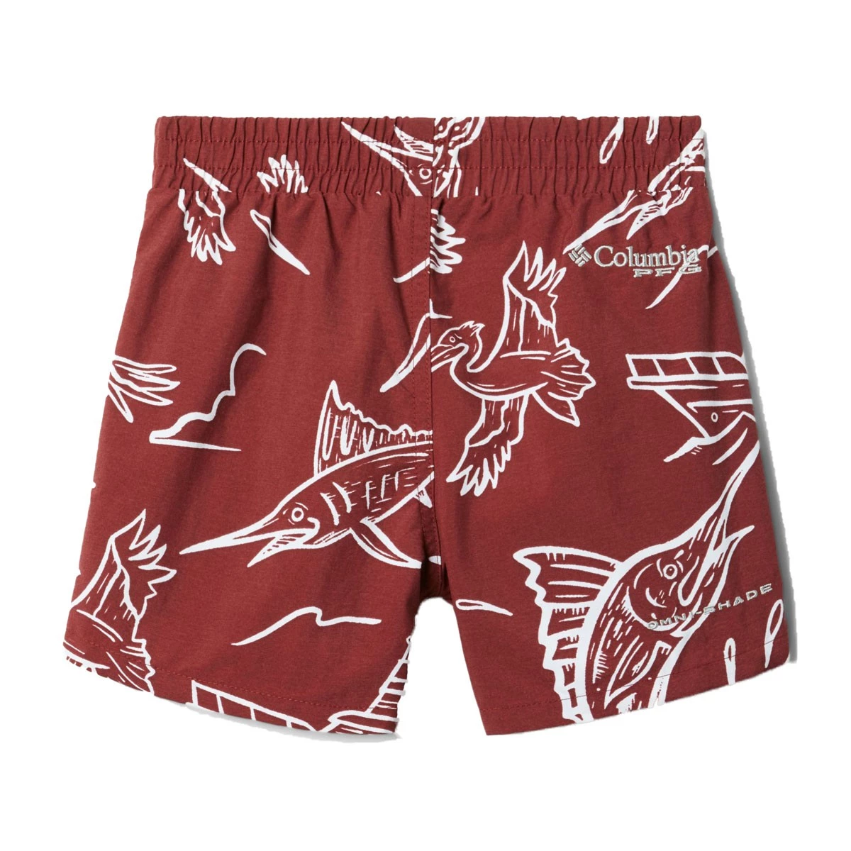 Toddler Boys' Columbia PFG Super Backcast Hybrid Shorts Red Hibiscus Kona 2 Toddler Boys' Columbia PFG Super Backcast Hybrid Shorts Red Hibiscus Kona - Image 2
