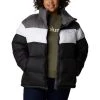 Women's Columbia Puffect Color Blocked Jacket Stone Green, Mineral Pink,