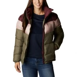 Women's Columbia Puffect Color Blocked Jacket Stone Green, Mineral Pink, -Columbia popular shop unnamed file 1465