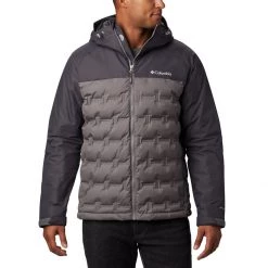 Men's Columbia Grand Trek Down Jacket City Grey/shark