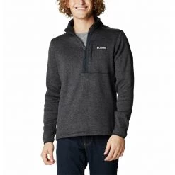 Men's Columbia Sweater Weather 1/2 Zip Black Heather/black -Columbia popular shop unnamed file 1526