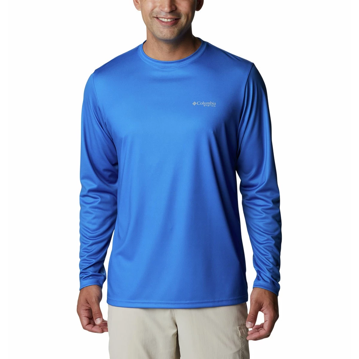 Men's Columbia PFG Terminal Tackle Fish Flag Long Sleeve Shirt Cool Grey/texas Fish 3 Men's Columbia PFG Terminal Tackle Fish Flag Long Sleeve Shirt Cool Grey/texas Fish - Image 3