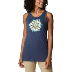 Women's Columbia Plus Bluff Mesa Tank Top Nocturnal Heather Floral -Columbia popular shop unnamed file 1563