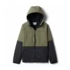 Boys' Columbia OutShield Dry Fleece Full Zip Jacket Stone Green, Black Heather