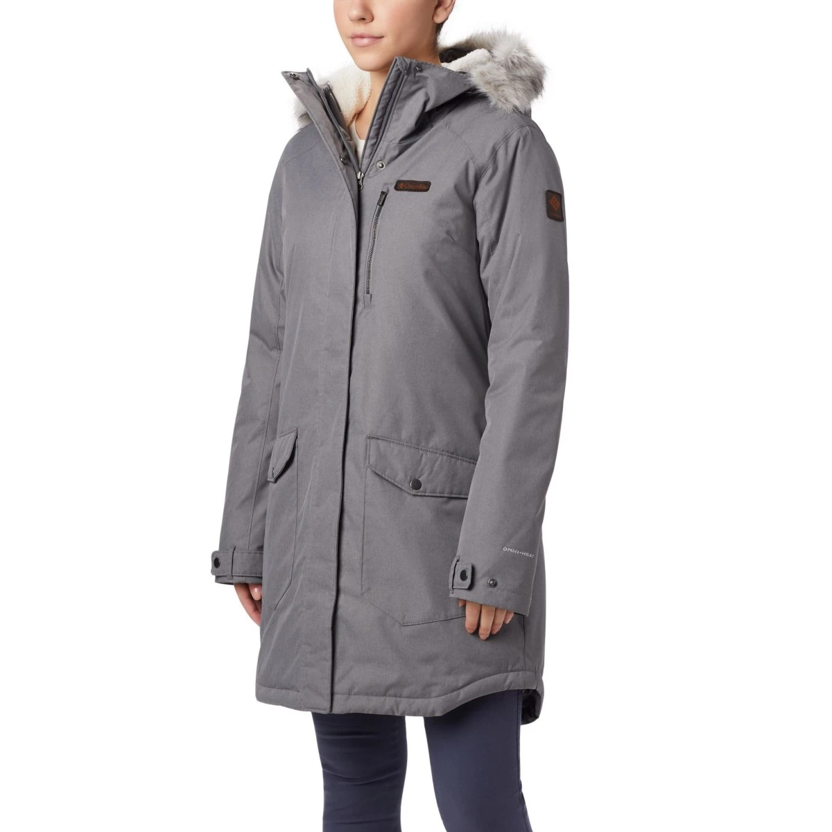 Women's Columbia Plus Suttle Mountain Long Insulated Jacket City Grey 4 Women's Columbia Plus Suttle Mountain Long Insulated Jacket City Grey - Image 4