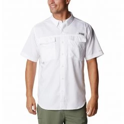 Men's Columbia Blood And Guts IV Woven Short Sleeve Shirt White
