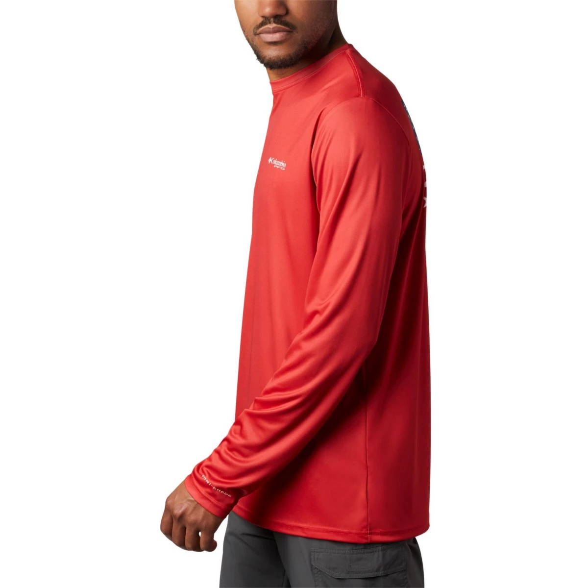 Men's Columbia PFG Terminal Tackle Fish Flag Long Sleeve Shirt Cool Grey/texas Fish 11 Men's Columbia PFG Terminal Tackle Fish Flag Long Sleeve Shirt Cool Grey/texas Fish - Image 11