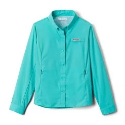 Girls' Columbia PFG Tamiami Long Sleeve Shirt Dolphin