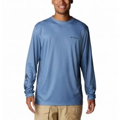 Men's Columbia Terminal Tackle PFG Fish Fill Long Sleeve T-Shirt Bluestone -Columbia popular shop unnamed file 1693