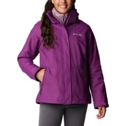 Women's Columbia Bugaboo II Fleece Interchange Jacket Plum