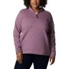 Women's Columbia Plus Sunday Summit 1/4 Zip Winter Mauve