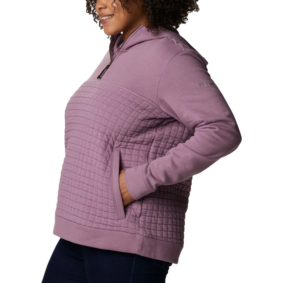 Women's Columbia Plus Sunday Summit 1/4 Zip Winter Mauve 2 Women's Columbia Plus Sunday Summit 1/4 Zip Winter Mauve - Image 2