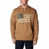 Men's Columbia Trek Graphic Hoodie Dark Coral