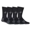 Adult Columbia Moisture Control 4 Pack Crew Socks Black