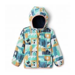 Boys' Columbia Mini Pixel Grabber II Wind Jacket Maroon