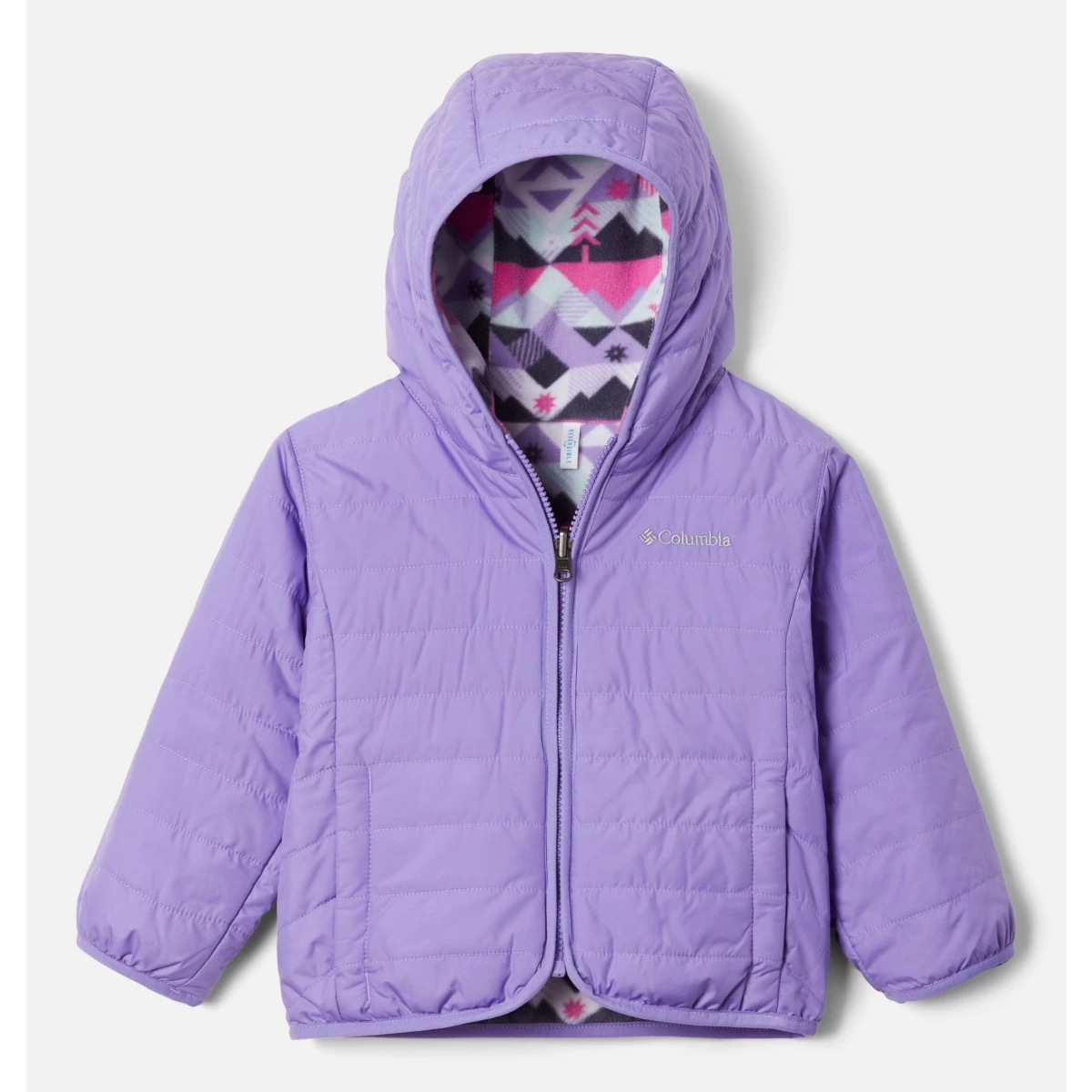 Toddler Columbia Double Trouble Reversible Jacket Purple Paisley 5 Toddler Columbia Double Trouble Reversible Jacket Purple Paisley - Image 5