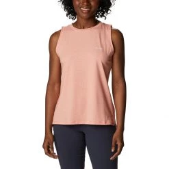 Women's Columbia Plus Sun Trek Tank Top Serenity Heather -Columbia popular shop unnamed file 196