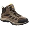 Men's Columbia Crestwood Mid Waterproof Hiking Boots Cordovan/squash