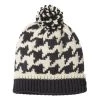 Girls' Columbia Fawn Hike Pom Beanie Chalk Houndstooth/shark