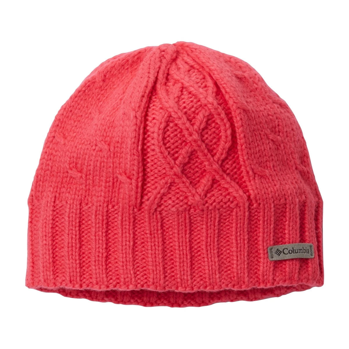 Girls' Columbia Cabled Cutie™ II Beanie Bright Geranium 1 Girls' Columbia Cabled Cutie™ II Beanie Bright Geranium