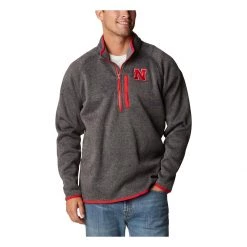 Columbia Nebraska Cornhuskers Canyon 1/4 Zip Top Grey Heather -Columbia popular shop unnamed file 2289
