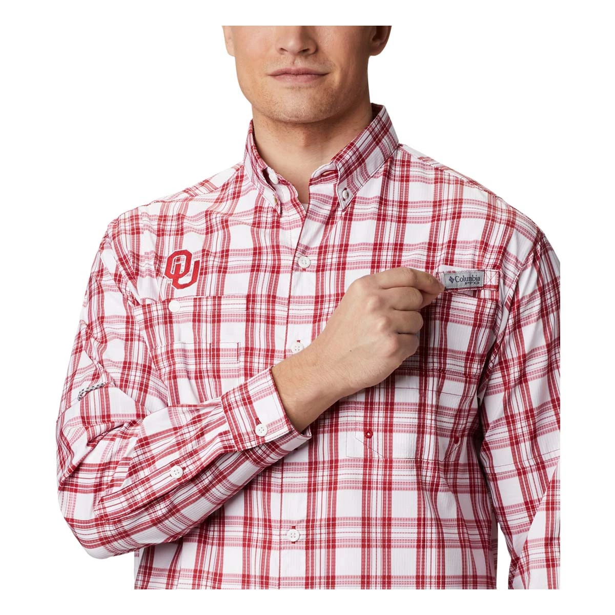 Columbia Oklahoma Sooners Super Tamiami Shirt Crimson 5 Columbia Oklahoma Sooners Super Tamiami Shirt Crimson - Image 5